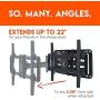 ECHOGEAR Full Motion TV Wall Mount for Big TVs Up to 86'' TVs - Smooth Swivel, Tilt, & Extension - Universal Design Works with Samsung, Vizio, TCL & More - Includes Drilling Template - EGLF2