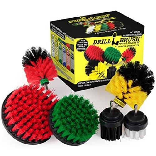 The Ultimate - Drill Brush - Cleaning Supplies - Kit - Bathroom Accessories - Shower Cleaner - Bath Mat - Kitchen Accessories - Grout Cleaner - Dish Brush - Stove - Oven - Sink - Outdoor - Scrub Brush