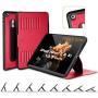 ZUGU CASE (2020/2019) Muse Case for iPad 7th / 8th Gen 10.2 Inch Protective, Thin, Magnetic Stand, Sleep/Wake Cover - Red (Fits Model #s A2197 / A2198 / A2200 / ​A2270​ / ​A2428 / ​A2429 / A2430​)