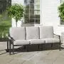 Amazon Brand - Ravenna Home Archer Steel-Framed Outdoor Patio Plush 3-Seater Sofa with Removable, Water-Resistant Cushions, 68.5''W, Gray Amazon Brand - Ravenna Home Archer Steel-Framed Outdoor Patio Plush 3-Seater Sofa with Removable, Water-Resistant Cushions, 68.5''W, Gray