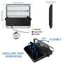LEDMO LED Stadium Flood Lights 900W Equivalent 28000 Lumens Outdoor Arena Light Super Bright Sport Court Gym Lighting 90° Beam Angle 200W Commercial Lighting Fixture 5000K Daylight White 100-277V
