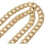 LONGTEAM 47'' Purse Chain Strap Replacement DIY Flat Metal Chain Strap