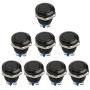 FICBOX 8pcs 16mm 5/8'' Push Button Switch Metal Momentary Waterproof Start Button Switches for Car RV Truck Boat