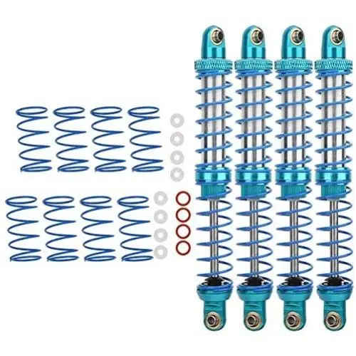 Tbest Shock Absorber Damper, 4pcs RC Update Part Metal Shock Damper + Spare Springs for TRX4 SCX10 D90 1/10 RC Crawler(120mm) Tbest Shock Absorber Damper, 4pcs RC Update Part Metal Shock Damper + Spare Springs for TRX4 SCX10 D90 1/10 RC Crawler(120mm)