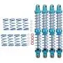 Tbest Shock Absorber Damper, 4pcs RC Update Part Metal Shock Damper + Spare Springs for TRX4 SCX10 D90 1/10 RC Crawler(120mm) Tbest Shock Absorber Damper, 4pcs RC Update Part Metal Shock Damper + Spare Springs for TRX4 SCX10 D90 1/10 RC Crawler(120mm)