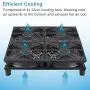 GDSTIME Rounter TV Box Cooling Fan with Speed Control, 182CFM Big Airflow Cooling for ASUS GT/RT-AC5300, Router TV Box Cooling Frame GDSTIME Rounter TV Box Cooling Fan with Speed Control, 182CFM Big Airflow Cooling for ASUS GT/RT-AC5300, Router TV Box Cooling Frame