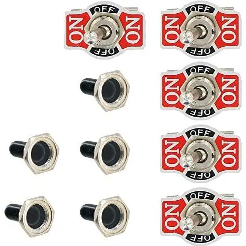 Etopar 5 X Heavy Duty 20A 125V 15A 250V SPDT 3 Terminal Pin ON/Off/ON Rocker Toggle Switch Flick Metal Waterproof Cap Knob Etopar 5 X Heavy Duty 20A 125V 15A 250V SPDT 3 Terminal Pin ON/Off/ON Rocker Toggle Switch Flick Metal Waterproof Cap Knob
