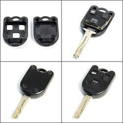 STAUBER Best Lexus Key Shell Replacement - HYQ1512V, HYQ12BBT - NO Locksmith Required Using Your Old Key and chip! - Black