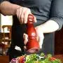 KITCHITERIA Wood Pepper Mill - Durable Carbon Steel Grinding Mechanism, Comfortable, User-Friendly, Refillable, Elegant and Long Life - 8.5 Inches
