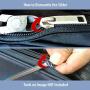 Zipper Slider Repair Replacement Kits for Conceal (2sets) & Metal (2sets) Zipper - Chain Width No.5 (15/64 inch, 6.0mm) or No.6 (16/64 inch, 6.5mm) - Godo Zippy Set2B