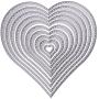 Whitelotous Metal Cutting Dies Stencil Template Mould for DIY Scrapbook Album Paper Card (10 pcs Heart)