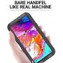 Simicoo Samsung A30S Military Metal Bumper Silicone Case Full Body Cover Built-in Gorilla Glass Heavy Duty Hybrid Shockproof Armor Impact Rugged Tough Case for Galaxy A30S (A30S, Sliver)