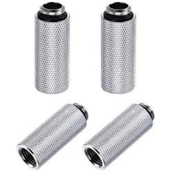 uxcell Male to Female Extender Fitting G1/4 x 40mm for PC Water Cooling System Silver 4pcs