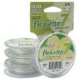Pearl Silver Flex Rite Beading Stringing Wire .024 Inch 30 Feet Nylon Coated Stainless Steel 7 Strand Tigertail 38.8lb Break Stongest Thickest