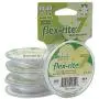 Pearl Silver Flex Rite Beading Stringing Wire .024 Inch 30 Feet Nylon Coated Stainless Steel 7 Strand Tigertail 38.8lb Break Stongest Thickest Pearl Silver Flex Rite Beading Stringing Wire .024 Inch 30 Feet Nylon Coated Stainless Steel 7 Strand Tigertail 38.8lb Break Stongest Thickest