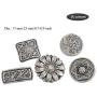 EORTA 50 Pieces Antique Metal Buttons with Shank Round/Square/Flower Shaped Decorative Button for Sewing, Crafting, Scrapbooking, Jeans, Coats, Antique Silver EORTA 50 Pieces Antique Metal Buttons with Shank Round/Square/Flower Shaped Decorative Button for Sewing, Crafting, Scrapbooking, Jeans, Coats, Antique Silver