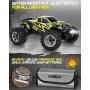 1:16 Scale Large RC Cars 36+ kmh Speed - Boys Remote Control Car 4x4 Off Road Monster Truck Electric - All Terrain Waterproof Toys Trucks for Kids and Adults - 2 Batteries + Connector for 40+ Min Play