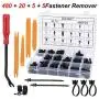Guteauto 480Pcs Car Retainer Clips Kit Nylon Bumper 18 Most Popular Sizes Auto Fastener Rivet Clips - with Fastener Remover and Door Trim Panel Clips for GM Ford Toyota Honda Chrysler Guteauto 480Pcs Car Retainer Clips Kit Nylon Bumper 18 Most Popular Sizes Auto Fastener Rivet Clips - with Fastener Remover and Door Trim Panel Clips for GM Ford Toyota Honda Chrysler