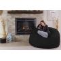 Chill Sack Bean Bag Chair: Giant 5 Memory Foam Furniture Bean Bag - Big Sofa with Soft Micro Fiber Cover - Black