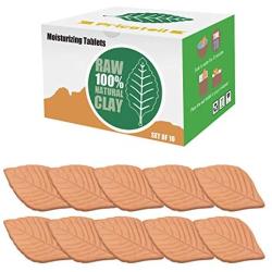 Hunthawk Brown Sugar Saver, 10PC Leaf Terracotta Sugar Saver Keeping Moist Fresh and Softener