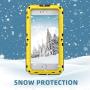Mitywah Waterproof Case for iPhone 6 Plus, iPhone 6s Plus Heavy Duty Military Armor Metal Case, Complete Protective Strong Shockproof Dustproof Rugged Thick Case for iPhone 6 Plus/ 6s Plus, Yellow