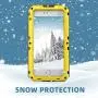 Mitywah Waterproof Case for iPhone 6 Plus, iPhone 6s Plus Heavy Duty Military Armor Metal Case, Complete Protective Strong Shockproof Dustproof Rugged Thick Case for iPhone 6 Plus/ 6s Plus, Yellow