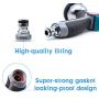 InGarden Garden Hose Nozzle, Metal Water Hose Nozzle Anti-Leak, Heavy Duty Spray Nozzle High Pressure with 8 Patterns, Thumb Control, Suitable for Watering Garden, Showering Pets and Washing Cars