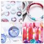 NANAPLUMS 159Pcs DIY Jewelry Resin Casting Molds and Tools Full Kit, Silicone Molds for DIY Jewelry Pendant Craft Making Set Contains Resin Molds, Glitter Powder, Glitter Sequins and Tools