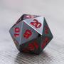 Frienda Zinc Alloy Metal Polyhedral 7-Die Dice Set for Dungeons and Dragons RPG Dice Gaming D&D Math Teaching, d20, d12, 2 Pieces d10 (00-90 and 0-9), d8, d6 and d4