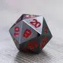 Frienda Zinc Alloy Metal Polyhedral 7-Die Dice Set for Dungeons and Dragons RPG Dice Gaming D&D Math Teaching, d20, d12, 2 Pieces d10 (00-90 and 0-9), d8, d6 and d4