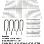 Direct Store Parts Kit DG129 Replacement for Jenn Air Gas Grill 720-0337 Gas Grill Burner,Heat Plate,Cooking Grid(Stainless Steel Burner+Stainless Steel Heat Plate+Solid Stainless Steel Cooking Grid)