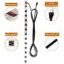 Power Strip Heavy Duty Metal 12 Outlets Power Socket with 15ft Long Cord and Circuit Breaker