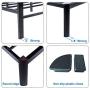 V&LX 18 Inch Tall V1407 UP-Support Head Support Bar Deluxe Metal Slat Bed Frame (Twin)