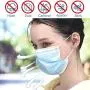 Disposable Face Mask, Face Masks of 50 Pack Disposable Mask (Blue)