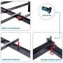 V&LX 18 Inch Tall V1406 UP-Support Deluxe Metal Slat Bed Frame (King)