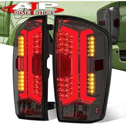 AJP Distributors Replacement Upgrade Rear Brake Stop LED Driving Tail Lights Lamp Driver Passenger Brake Assembly LH RH Set Compatible For Tacoma Pickup Truck 2016 2017 2018 2019 2020 16 17 18 19 20