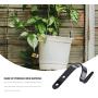 Yarnow Wall Plant Bracket Hanging Planter Hook Wall Mounted Flower Pot Bird Feeder Wind Chime Lanterns Hanger Plant Pot Basket for Indoor Outdoor Decorations 8PCS