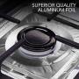 Gas Burner Liners (50 Pack) Disposable Aluminum Foil Square Stove Burner Covers - 8.5 Inch Gas Range Protector Bibs Keep Stove Clean - Foil Liners to Catch Oil, Grease and Food Spills