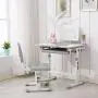 Mecor Kids Desks, Height Adjustable Children Desk and Chair Set, Childs School Student Sturdy Table w/Lamp Pull Out Drawer Storage,Pencil Case,Bookstand Grey Mecor Kids Desks, Height Adjustable Children Desk and Chair Set, Childs School Student Sturdy Table w/Lamp Pull Out Drawer Storage,Pencil Case,Bookstand Grey