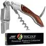 Waiters Corkscrew by HiCoup – Professional Grade Natural Pakka Wood All-in-one Corkscrew, Bottle Opener and Foil Cutter, The Favoured Choice of Sommeliers, Waiters and Bartenders Around The World Waiters Corkscrew by HiCoup – Professional Grade Natural Pakka Wood All-in-one Corkscrew, Bottle Opener and Foil Cutter, The Favoured Choice of Sommeliers, Waiters and Bartenders Around The World