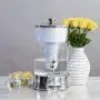 ZeroWater (ZBD-040-1) 40 Cup Ready-Pour Glass Dispenser, BPA-Free, with Free Water Quality Meter, NSF Certified to Reduce Lead and Other Heavy Metals,Clear/Chrome
