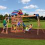 Beach Front All Cedar Wooden Swing Set