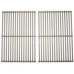 Music City Metals 536S2 Stainless Steel Wire Cooking Grid Replacement for Select Gas Grill Models by Broil King, Broil-Mate and Others, Set of 2