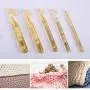 Huge Crochet Hook Set,9 Pieces Large Eye Blunt Needles,12mm-25mm Large Size Yarn Crochet Hooks Needles with 20 Stitch Markers and 2 Tapestry Needle