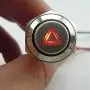 ESUPPORT 12V Car Red LED Emergency Hazard Warning Push Button Metal Switch ESUPPORT 12V Car Red LED Emergency Hazard Warning Push Button Metal Switch