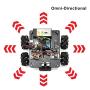 OSOYOO Omni-directinal Mecanum Wheels Robot Car Kit for Arduino Mega2560|Metal Chassis DC Speed Encoder Motor Robotic DIY|STEM Remote Controlled Educational | Mechanical DIY Coding for Teens Adult