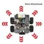 OSOYOO Omni-directinal Mecanum Wheels Robot Car Kit for Arduino Mega2560|Metal Chassis DC Speed Encoder Motor Robotic DIY|STEM Remote Controlled Educational | Mechanical DIY Coding for Teens Adult