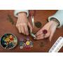 Anezus Jump Rings for Jewelry Making Supplies with Jump Ring Pliers (1200Pcs Dull Silver and Bright Silver)