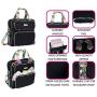 Everything Mary Deluxe Black & Floral Scrapbook Carrying Storage Tote - Compatible with Standard IRIS Boxes – Portable Travel Craft Bag with Handle & Shoulder Strap for Pages, Paper