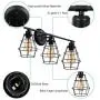 Wire Cage Wall Sconce,Industrial Bathroom Vintage Style Metal Wall Lamp E26 Bulb Base,Rustic Farmhouse Wall Light Fixture for Headboard Bedroom Garage Door Porch Wire Cage Wall Sconce,Industrial Bathroom Vintage Style Metal Wall Lamp E26 Bulb Base,Rustic Farmhouse Wall Light Fixture for Headboard Bedroom Garage Door Porch